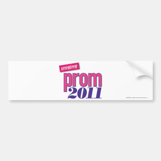 Prom 2011 - roze bumpersticker (Voorkant)