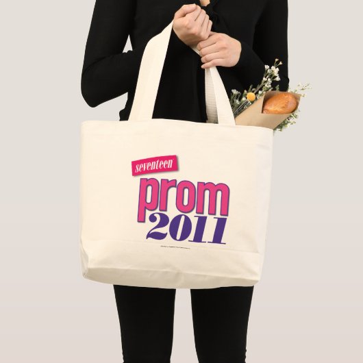 Prom 2011 - roze grote tote bag (Voorkant (product))