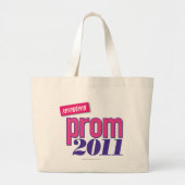Prom 2011 - roze grote tote bag (Voorkant)