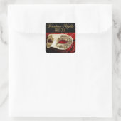 Prom 2011 Venetiaanse Nights Masquerade Party Vierkante Sticker (Tas)