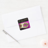 Prom 2011 Venetiaanse Nights Masquerade Party Vierkante Sticker (Envelop)