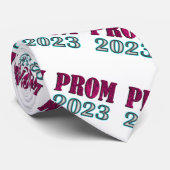 Prom 2023 witte achtergrond stropdas (Opgerold)