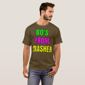 Prom Crasher Fun 80's Prom Throwback Party T-shirt (Voorkant volledig)
