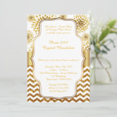 Prom Crystal Chandelier card, senior junior,Gatsby Kaart (Staand voorkant)