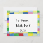 Prom Dance Promposal Balloon Kaart (Achterkant)