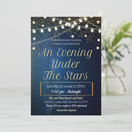 Prom Dance Uitnodiging (Staand voorkant)