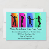 Prom-dansuitnodigingen na partij kaart (Achterkant)