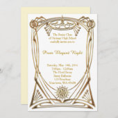 Prom Elegant Night Kaart (Voorkant / Achterkant)