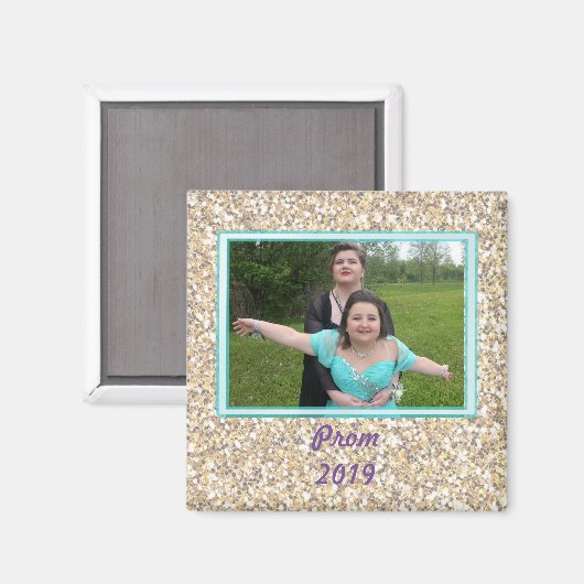 Prom Glitter Magnet (Voorkant / Achterkant)