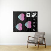 Prom Hearts Afstudeerachtergrond Wandkleed (In Situ (horizontaal))
