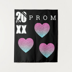 Prom Hearts Afstudeerachtergrond Wandkleed