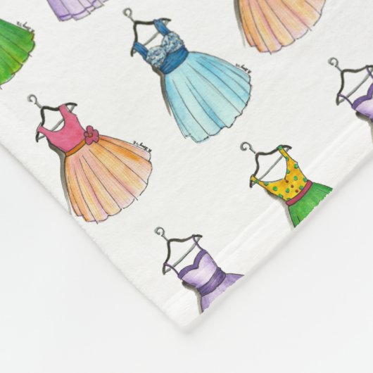  Prom-japonnen  Retro 1950s-Mode Fleece Deken (Hoek)