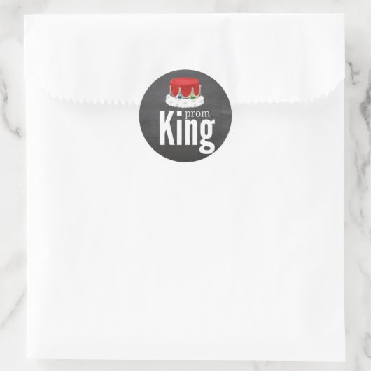 Prom King Ronde Sticker (Tas)