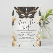 Prom kostuum Masquerade Bal Bruiloft Save The Date (Staand voorkant)