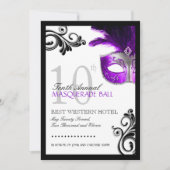 Prom Masquerade Invitation Kaart (Voorkant)