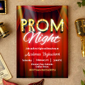Prom Night - Broadway Invitation Kaart
