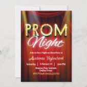 Prom Night - Broadway Invitation Kaart (Voorkant)