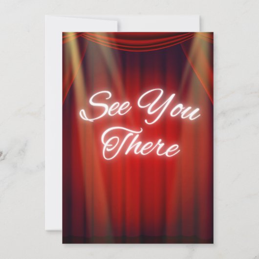 Prom Night - Broadway Invitation Kaart (Achterkant)