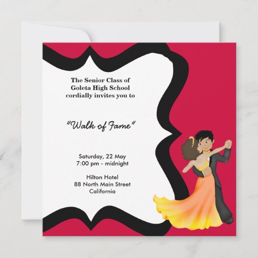 Prom Night Dance Kaart (Voorkant)