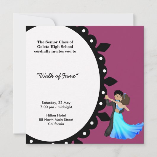 Prom Night Dance Kaart (Voorkant)