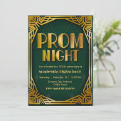 Prom Night - Gatsby Invitation Kaart (Staand voorkant)