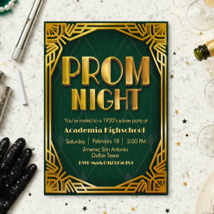 Prom Night - Gatsby Uitnodiging