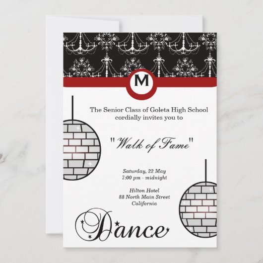 Prom Night Kaart (Voorkant)