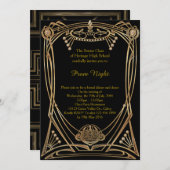 Prom Night, rijk terug goud, geweldige Gatsby Kaart (Voorkant / Achterkant)