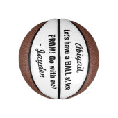 Prom- of HOCO-voorstel Cute Funny Promposal Idea Basketbal (Verticaal)