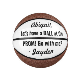 Prom- of HOCO-voorstel Cute Funny Promposal Idea Basketbal