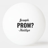 Prom- of HOCO-voorstel Cute Funny Promposal Idea Pingpongbal (Achterkant)
