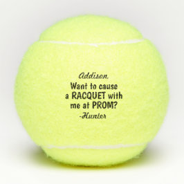 Prom- of HOCO-voorstel Cute Funny Promposal Idea Tennisballen