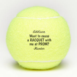 Prom- of HOCO-voorstel Cute Funny Promposal Idea Tennisballen