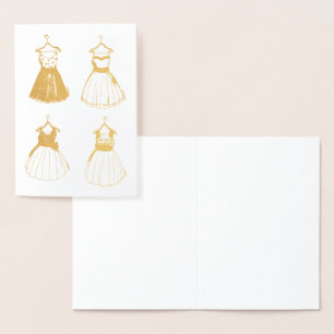 Prom Party jurken retro stijl 50s Folie Kaarten