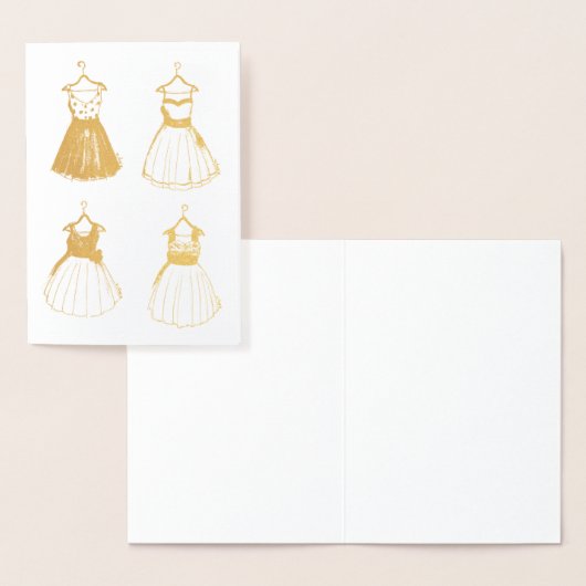  Prom Party jurken retro  stijl 50s Folie Kaarten (Display)