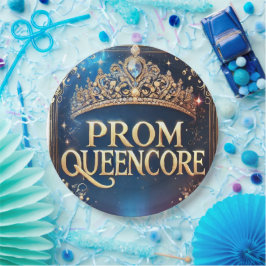 Prom Queencore Invitation: een prachtig koninklijk Papieren Bordje