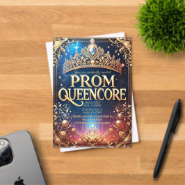 Prom Queencore Uitnodiging: verbluffend koninklijk Acryl Uitnodigingen