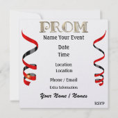 PROM Rockin' Around the Clock Party beroemd gemaak Kaart (Achterkant)