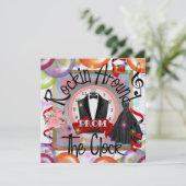 PROM Rockin' Around the Clock Party beroemd gemaak Kaart (Staand voorkant)