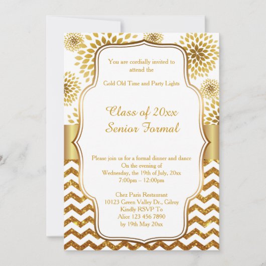 Prom senior formal class 2017 kaart (Voorkant)