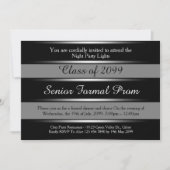 Prom senior formal class 2099, black Silver, trend Kaart (Voorkant)