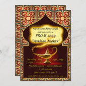 Prom Senior-Junior, Arabisch, rood en goud Kaart (Voorkant / Achterkant)