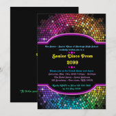 Prom senior junior, Disco, Gatsby stijl, Disco lig Kaart (Voorkant / Achterkant)