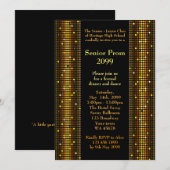 Prom senior junior, Disco, Gatsby-stijl, kolomlich Kaart (Voorkant / Achterkant)