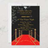 Prom Senior-Junior, Gatsby-stijl, Red Carpet Night Kaart (Voorkant)