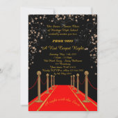 Prom Senior-Junior, Gatsby-stijl, Red Carpet Night Kaart (Voorkant)