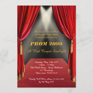 Prom Senior-Junior, Gatsby-stijl, Red Carpet Night Kaart