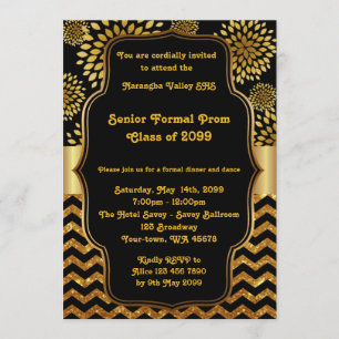 Prom senior junior, Gatsby style, art-deco, chevro Kaart