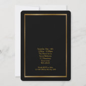 Prom Senior-Junior, Great Gatsby, Gold, zwart Kaart (Achterkant)