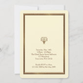 Prom Senior-Junior, Great Gatsby, goud, ivoor Kaart (Achterkant)